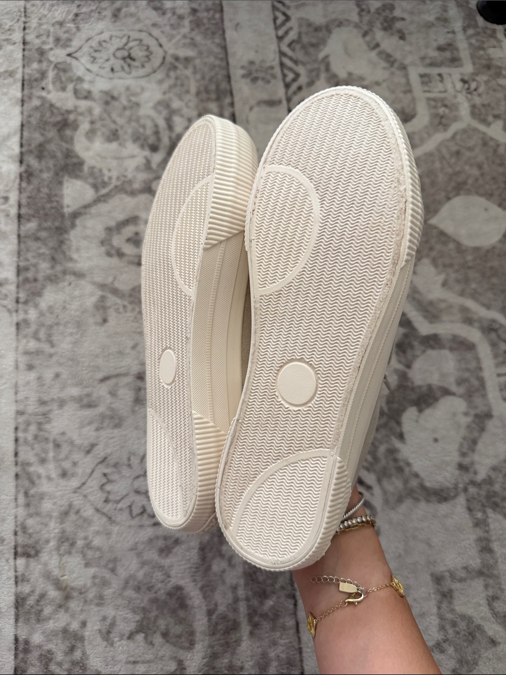 Rocket Dog Taupe Canvas Mule Sneakers with Ivory Trim - Picture 2 of 3